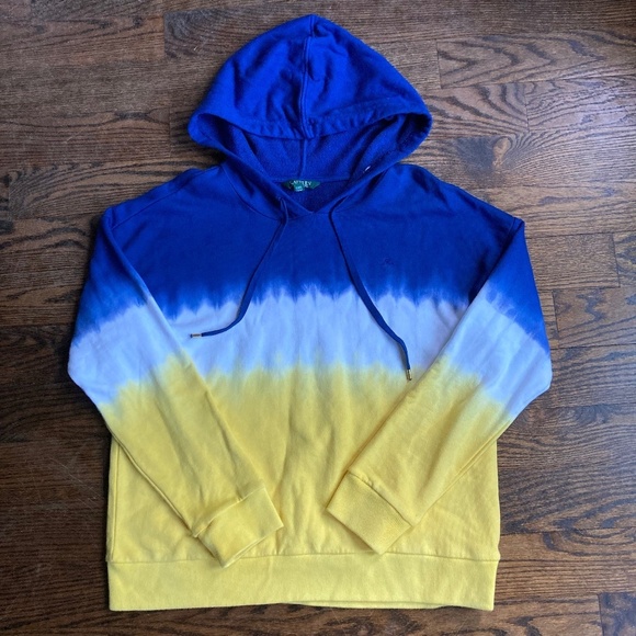 Lauren Ralph Lauren Sweaters - Lauren Ralph Lauren Tie Dye Hoodie Sweater Women SZ LARGE